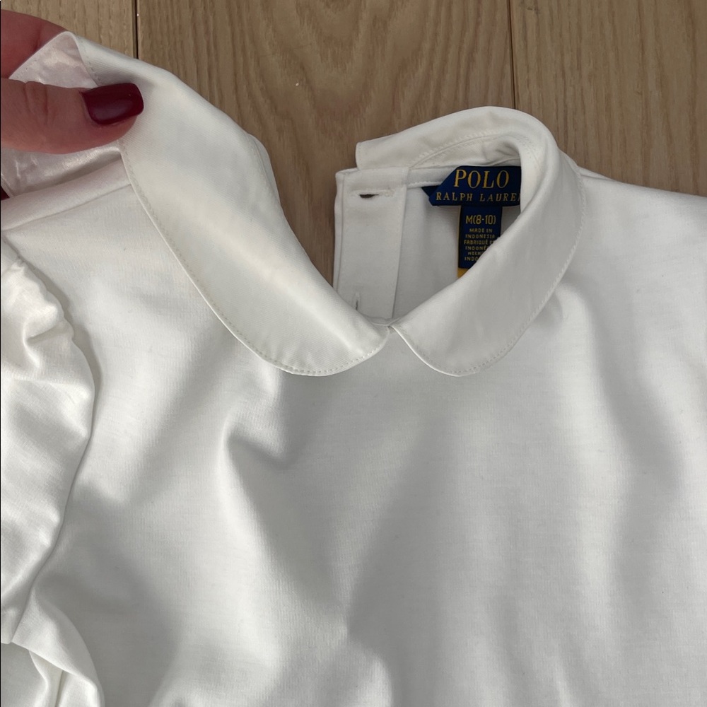 Polo by Ralph Lauren White and Plaid Kids Formal Dress - Picture 6 of 8